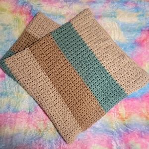 Boho/Grandmacore Crochet Throw Blanket